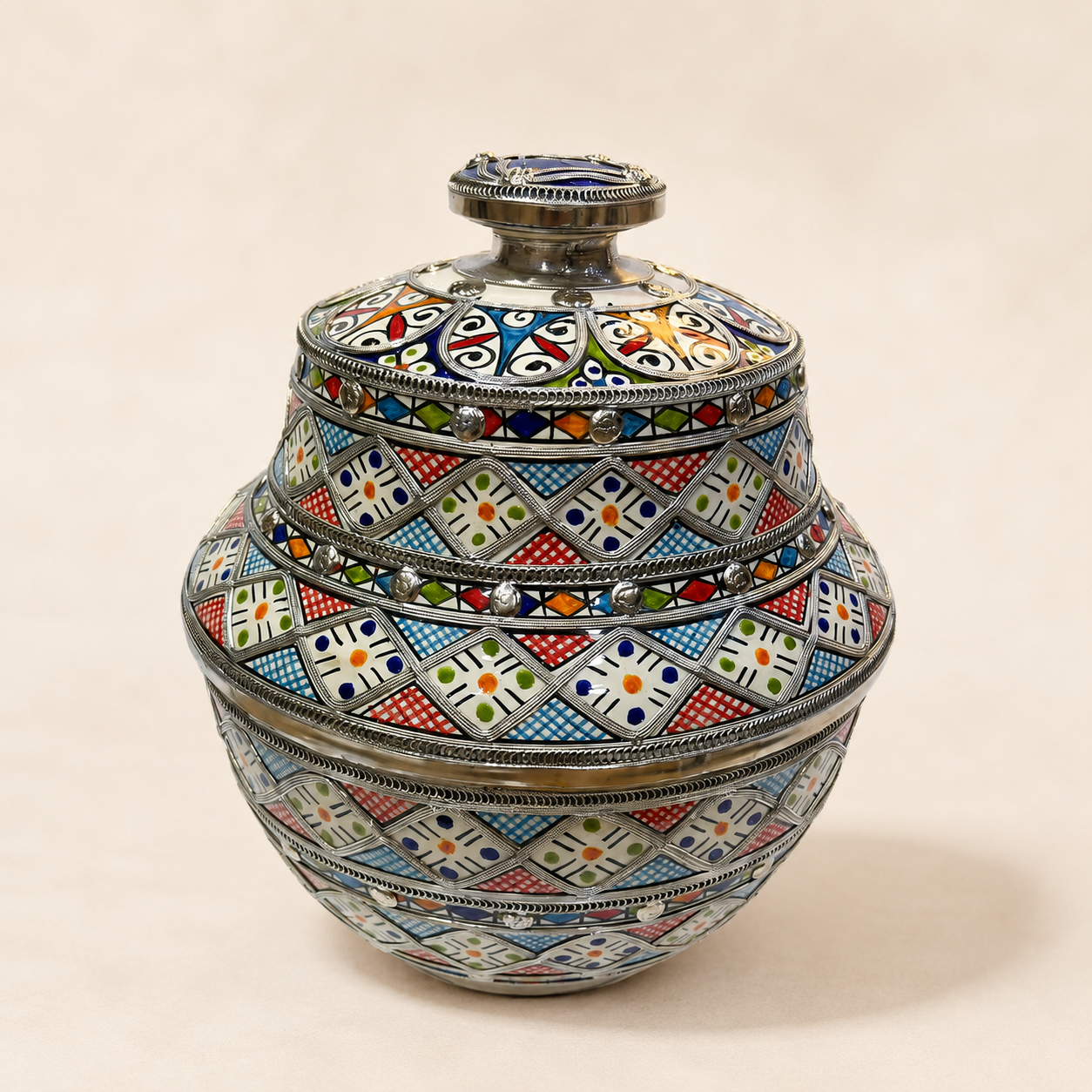 Mosaic Lidded Vessel