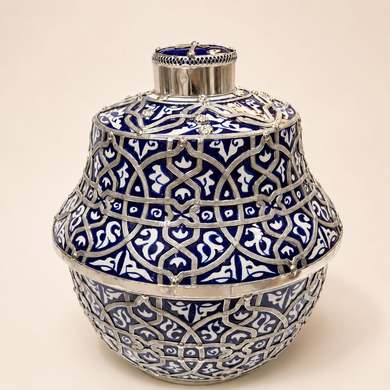 Cobalt Filigree Vessel